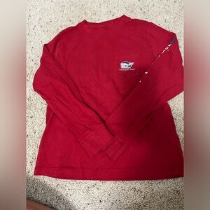 Kids Size 7 Christmas Vineyard Vines Long Sleeve Shirt